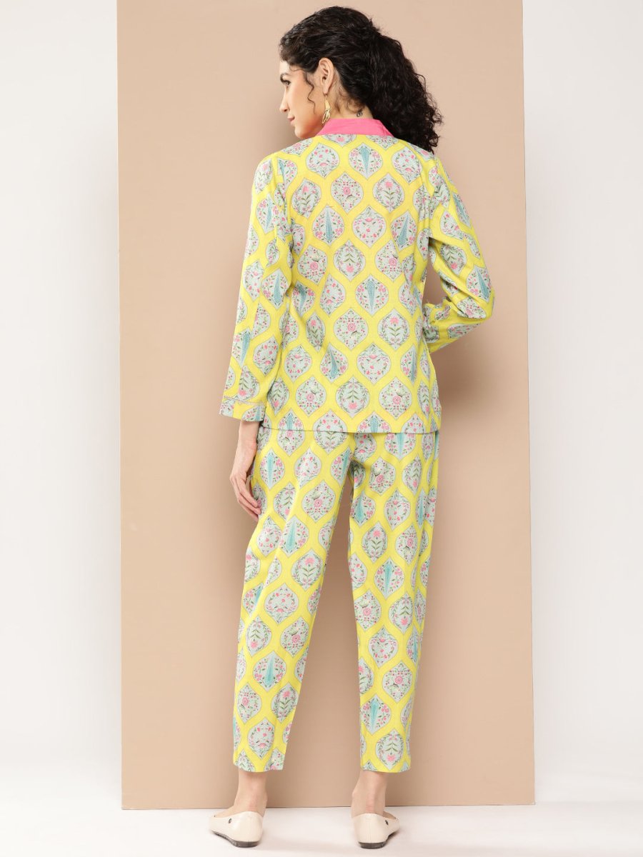 Ahalyaa Women Ethnic Motifs Printed Co-Ords - Swadesiicart