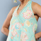 Ahalyaa Women Blue Floral Printed Gotta Patti Kurta with Churidar | Swadesiicart
