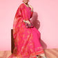 Ahalyaa Ethnic Motifs Crepe Ethnic Maxi Dress | Swadesiicart