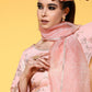 Ahalyaa Pink Empire Gotta Patti Ethnic Dress With Dupatta | Swadesiicart