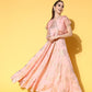 Ahalyaa Floral Printed Maxi Ethnic Dress | Swadesiicart