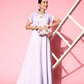 Ahalyaa Floral Ethnic Maxi Dress with Jacket | Swadesiicart