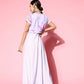 Ahalyaa Floral Ethnic Maxi Dress with Jacket | Swadesiicart