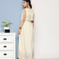 Ahalyaa Women Checked Maxi Ethnic Dress | Swadesiicart