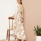 Ahalyaa Women Floral Printed Empire Gotta Patti Kurta With Trousers | Swadesiicart