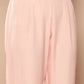 Ahalyaa Women Pink Floral Printed High Slit Kurta with Trousers | Swadesiicart