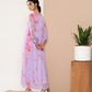 Ahalyaa Women Abstract Printed Gown Ethnic Dress | Swadesiicart