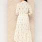 Ahalyaa Tropical Printed Gathered Empire Ethnic Dress | Swadesiicart
