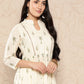 Ahalyaa Tropical Printed Gathered Empire Ethnic Dress | Swadesiicart