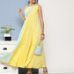 Ahalyaa Women Colourblocked Maxi Ethnic Dress | Swadesiicart