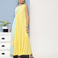 Ahalyaa Women Colourblocked Maxi Ethnic Dress | Swadesiicart