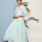 Ahalyaa Women Printed Tie-Ups Maxi Ethnic Dress | Swadesiicart