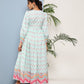 Ahalyaa Women Printed Tie-Ups Maxi Ethnic Dress | Swadesiicart