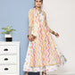 Ahalyaa Women Printed Layered Maxi Ethnic Dress | Swadesiicart