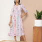 Ahalyaa Women Floral Printed Maxi Ethnic Dress | Swadesiicart