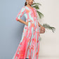 Ahalyaa Women Printed Layered Maxi Ethnic Dress | Swadesiicart