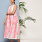 Ahalyaa Women Floral Printed Empire Midi Ethnic Dress | Swadesiicart