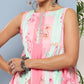 Ahalyaa Women Floral Printed Empire Midi Ethnic Dress | Swadesiicart