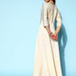 Ahalyaa Women Striped Crepe Maxi Ethnic Dress With Gotta Patti Detail | Swadesiicart