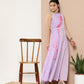 Ahalyaa Women Printed Layered Maxi Ethnic Dress | Swadesiicart