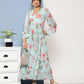 Ahalyaa Women Floral Printed Maxi Ethnic Dress | Swadesiicart