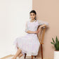 Ahalyaa Women Floral Printed Empire Midi Ethnic Dress | Swadesiicart