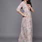 Ahalyaa Women Embroidered Floral Printed Ethnic Dress | Swadesiicart