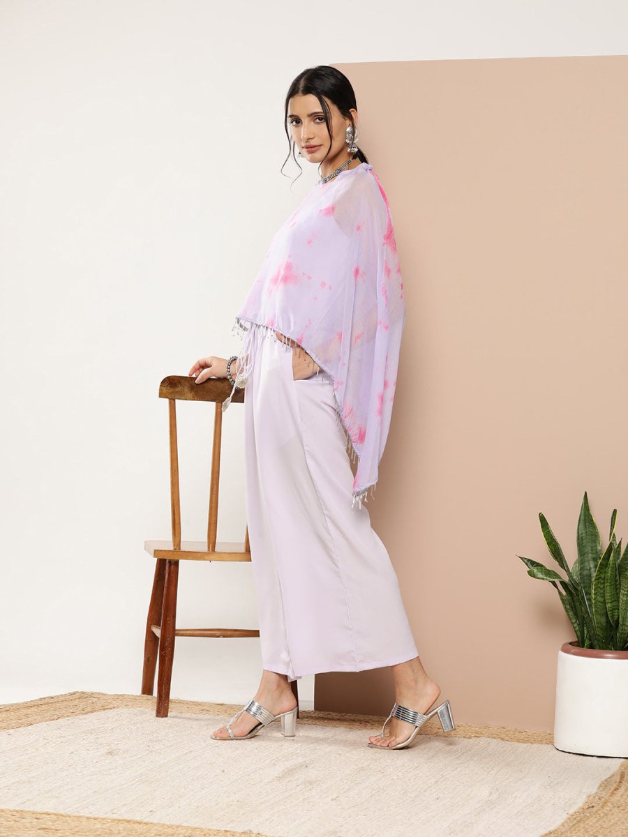 Ahalyaa Printed Waist Tie-Ups Basic Jumpsuit | Swadesiicart