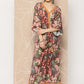 Ahalyaa Printed Waist Tie-Ups Basic Jumpsuit | Swadesiicart