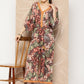 Ahalyaa Printed Waist Tie-Ups Basic Jumpsuit | Swadesiicart