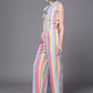 Ahalyaa Multicoloured Striped Basic Jumpsuit | Swadesiicart