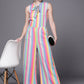 Ahalyaa Multicoloured Striped Basic Jumpsuit | Swadesiicart