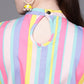 Ahalyaa Multicoloured Striped Basic Jumpsuit | Swadesiicart