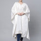 Ahalyaa Women Off white Pure Cotton Printed Flared Sleeve Kaftan Kurta | Swadesiicart