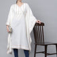 Ahalyaa Women Off white Pure Cotton Printed Flared Sleeve Kaftan Kurta | Swadesiicart