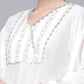 Ahalyaa Women Off white Pure Cotton Printed Flared Sleeve Kaftan Kurta | Swadesiicart