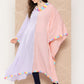 Ahalyaa Women Colourblocked Flared Sleeves Gotta Patti Crepe Kaftan Kurta | Swadesiicart
