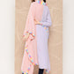 Ahalyaa Women Colourblocked Flared Sleeves Gotta Patti Crepe Kaftan Kurta | Swadesiicart