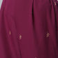 Ahalyaa Burgundy & Golden Printed Kurta with Palazzo | Swadesiicart