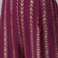 Ahalyaa Women Burgundy & Golden Printed Kurta With Trouser | Swadesiicart