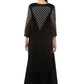 Ahalyaa Black Floor Length Double Layered Anarkali | Swadesiicart