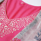 Ahalyaa Grey & Pink Floral Print Layered Anarkali Kurta | Swadesiicart