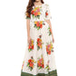 Ahalyaa Printed Pure Cotton Blend Flared Beautiful Kurta Dress | Swadesiicart