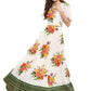 Ahalyaa Printed Pure Cotton Blend Flared Beautiful Kurta Dress | Swadesiicart