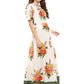 Ahalyaa Printed Pure Cotton Blend Flared Beautiful Kurta Dress | Swadesiicart