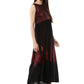 Ahalyaa Women Black and Red Indo western Cotton Blend Kalidar Kurta | Swadesiicart