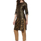 Ahalyaa Women Classic Black Cotton Blend Short Kurta with Metallic Print | Swadesiicart