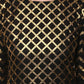 Ahalyaa Women Classic Black Cotton Blend Short Kurta with Metallic Print | Swadesiicart