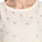 Ahalyaa Women White Printed Fit and Flare Dress | Swadesiicart