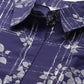 Ahalyaa Women Navy Blue & Silver Printed Pathani Kurta | Swadesiicart